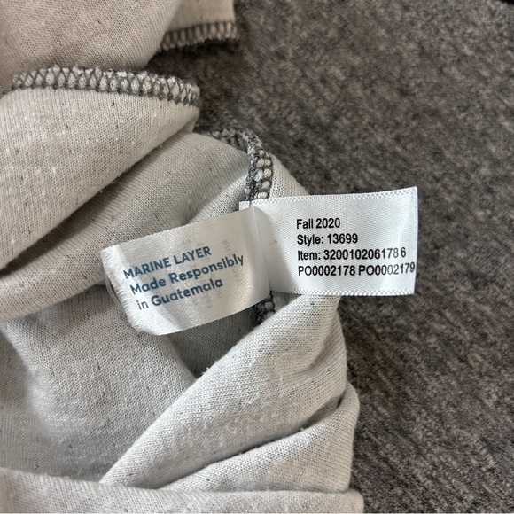 Marine Layer Men's Sz L/XL Double Knit
LS Baseball Raglan Tee Heather GrayBlack - Picture 8 of 8